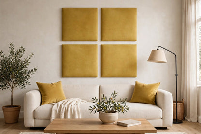 Pannello Imbottito da Parete 100cm - Modello SD - Su Misura H 30-100cm - Velluto Trinity 20 Colori