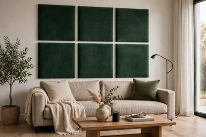 Pannello Imbottito da Parete 100cm - Modello SD - Su Misura H 30-100cm - Velluto Trinity 20 Colori