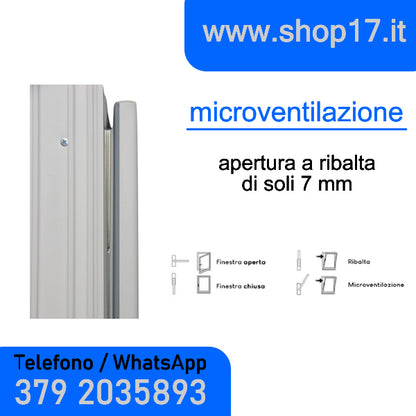 OFFERTA - cm 80 x 100 - Finestra in pvc bianca 1 anta (L 800 x H 1000 mm - cm 80x100)