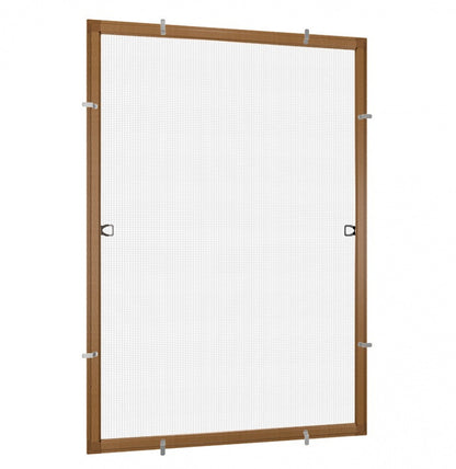 OFFERTA - Zanzariera con telaio in Alluminio fisso per finestre - Tenda antimosche,  anti Insetti - RollNet
