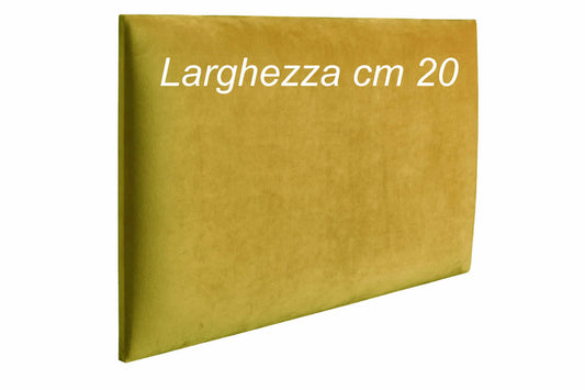 Pannello imbottito da parete larghezza cm 20 x varie altezze - Poggiatesta testiera letto (SD)